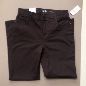 NWT Style & Co Brown Slim Leg high rise pants
